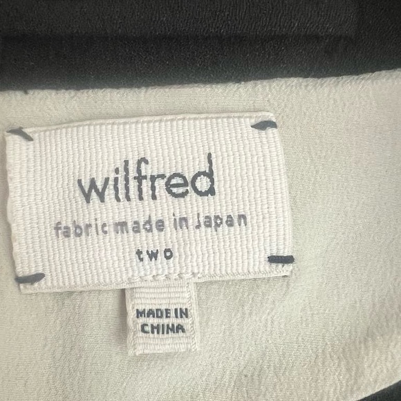 Wilfred Black Blazer Elegant Open Front Jacket - Picture 2 of 4